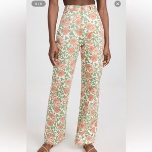 ROLLA'S Floral Green and Orange Pants